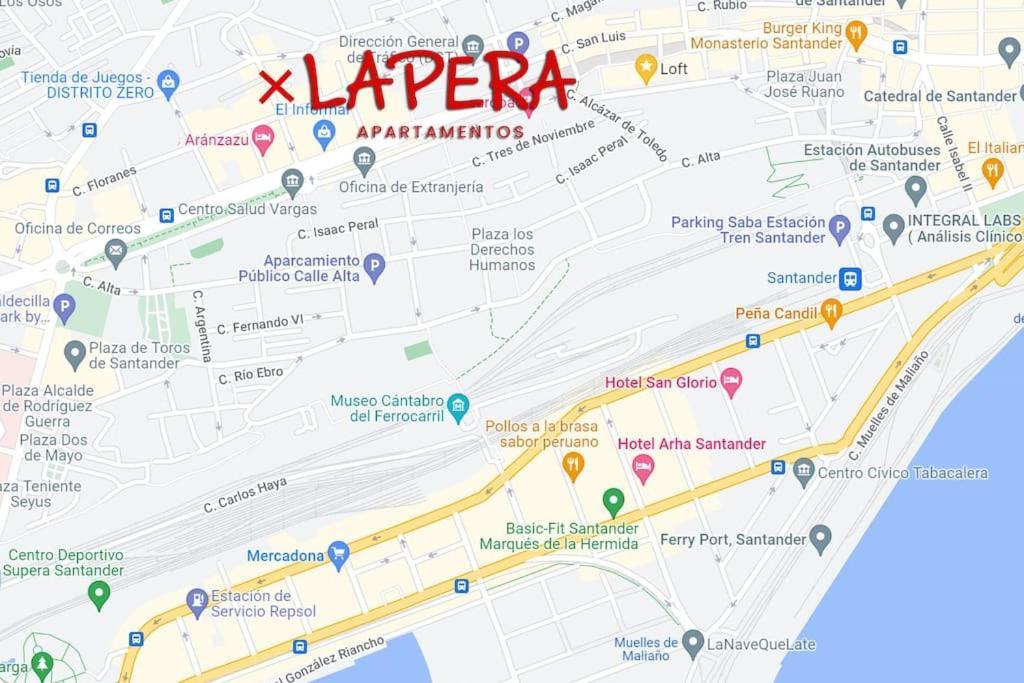 Alojamientos Turisticos Con Terraza En Santander Lapera Экстерьер фото